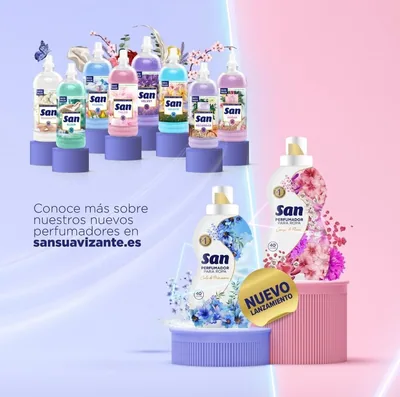 SAN Suavizante Ropa Lavadora Líquido Concentrado 59 Lavados 1260 ml - pack de 8 unidades – foto 3