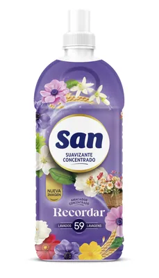 SAN Suavizante Ropa Lavadora Líquido Concentrado 59 Lavados (pack de 8)