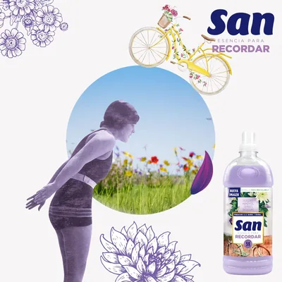 SAN Suavizante Ropa Lavadora Líquido Concentrado 59 Lavados 1298 ml - pack de 8 unidades – foto 4