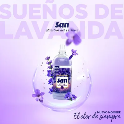 SAN Suavizante Ropa Lavadora Líquido Concentrado 59 Lavados 1298 ml - pack de 8 unidades – foto 1