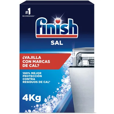 Finish Sal para lavavajillas 4 kg (pack de 2)