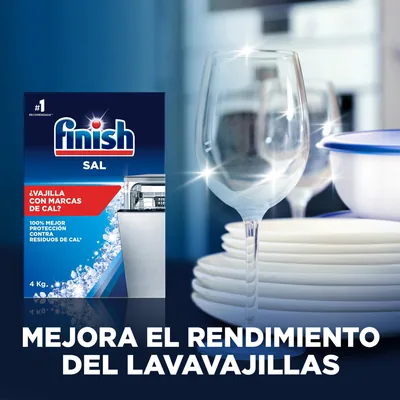 Finish Sal para lavavajillas 4 kg - pack de 2 unidades – foto 2
