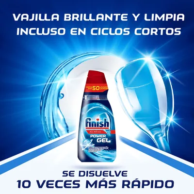 Finish All in 1 Max Power Gel Lavavajillas 70 lavados - pack de 3 unidades – foto 2