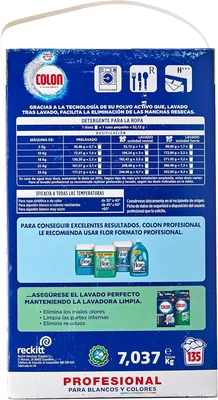 Colon Polvo Activo detergente para lavadora 135 dosis - 1 unidad – foto 1