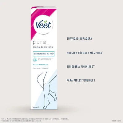 Veet Crema Depilatoria Corporal para Mujer con Aloe Vera y Vitamina e 200 ml - pack de 3 unidades – foto 4