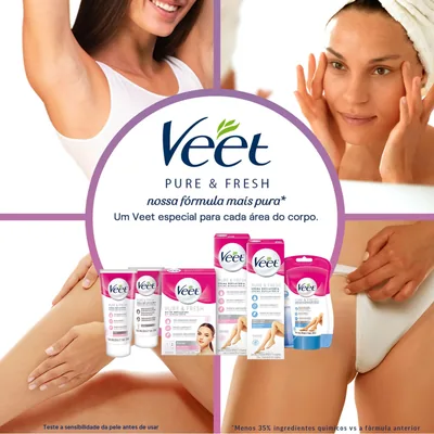 Veet Pure Crema Depilatoria Corporal para Mujer 200ml - pack de 3 unidades – foto 5
