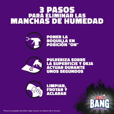 Cillit Bang spray limpiador de suciedad y manchas de humedad 750 ml - pack de 6 unidades – foto 4
