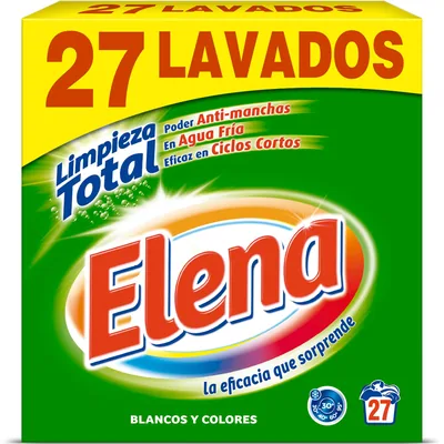 Elena detergente en polvo para lavadora Fuerza Polar 35 lavados (pack de 6)