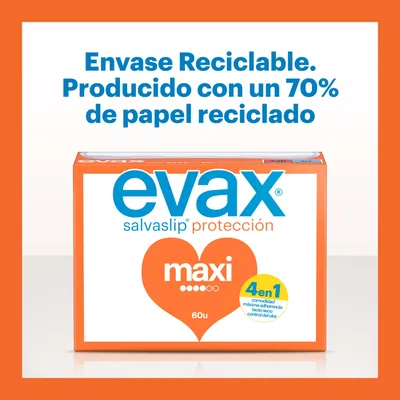 EVAX Salvaslip Maxi protegeslips 40 salvaslips - pack de 8 unidades – foto 4