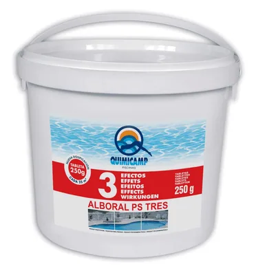 Quimicamp Alboral Drei Auswirkungen Tablets 200 g, 5 kg - 1 unidad – foto 3