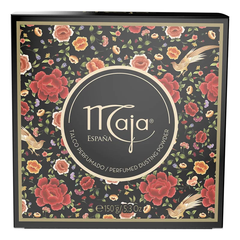 Maja Talquera de Cartón con Borla Aplicadora 150 g - 1 unidad