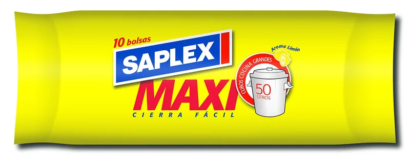 Saplex M44325 Saco R10 Fuerte Cierre Fácil 87x110 cm - pack de 12 unidades