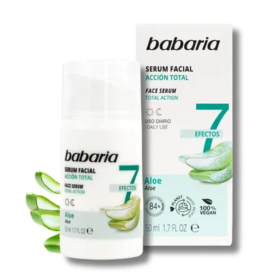 Babaria Serum Facial con Aloe Vera Puro 100% 50ml (pack de 2)