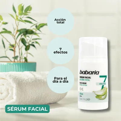 Babaria Serum Facial con Aloe Vera Puro 100% 50ml - pack de 2 unidades – foto 2
