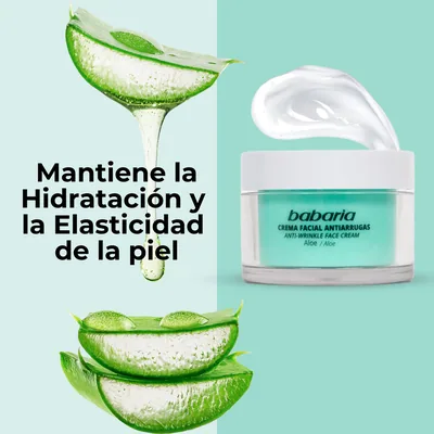 Babaria Crema Antiarrugas Muje Aloe Vera 50 ml - pack de 2 unidades – foto 1