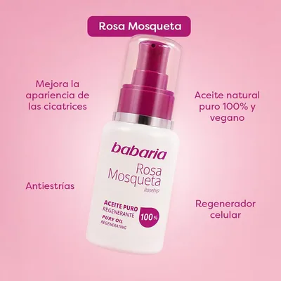 Babaria Aceite de rosa mosqueta puro 100% 50 ml - pack de 2 unidades – foto 6
