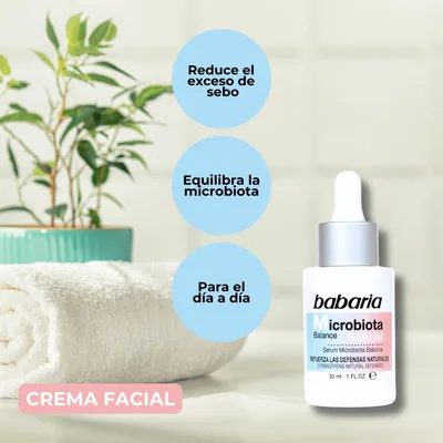 Babaria Serum Facial Microbiota con Acido Hialuronico 30ml - pack de 2 unidades – foto 4