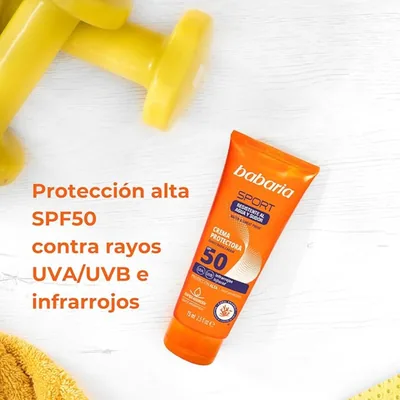 Babaria Protector solar facial Sport SPF50+ 75 ml - pack de 2 unidades – foto 9