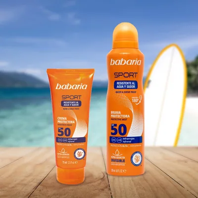 Babaria Protector solar facial Sport SPF50+ 75 ml - pack de 2 unidades – foto 6