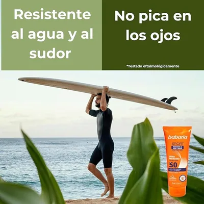 Babaria Protector solar facial Sport SPF50+ 75 ml - pack de 2 unidades – foto 7