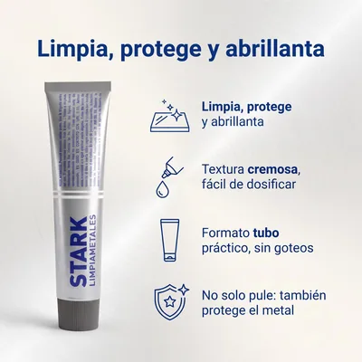 Stark Limpiametales Crema 50 g - pack de 4 unidades – foto 4