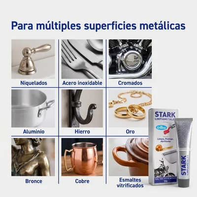 Stark Limpiametales Crema 50 g - pack de 4 unidades – foto 5