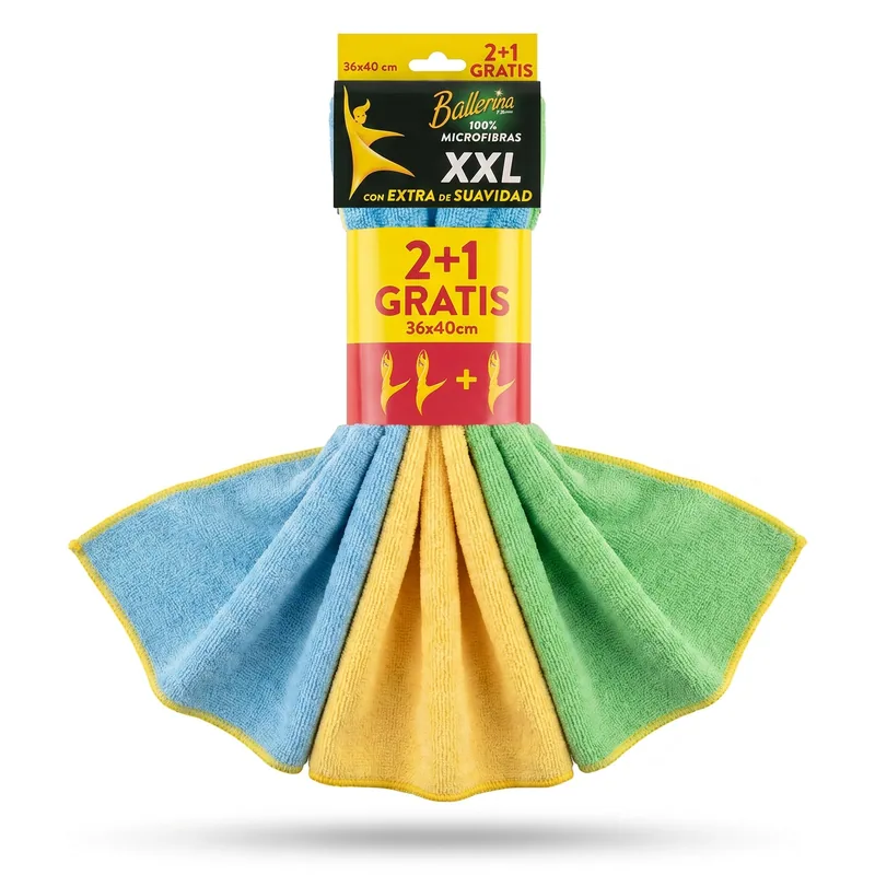 Ballerina Bayeta Microfibra XXL 36×40 cm - pack de 8 unidades