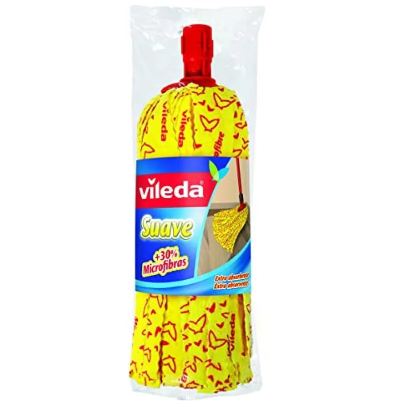 Vileda Fregona Suave Amarilla - pack de 12 unidades