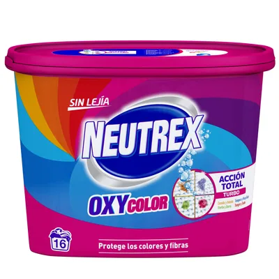 Neutrex Oxy Color Quitamanchas en Polvo 16 lavados (pack de 8)