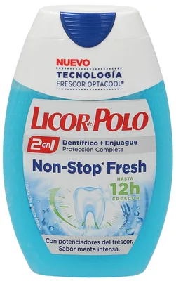 Licor del Polo Pasta de Dientes 2 en 1 Non-Stop Fresh 75 ml (pack de 12)