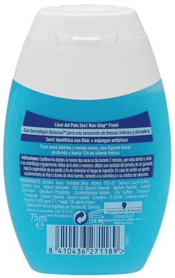 Licor del Polo Pasta de Dientes 2 en 1 Non-Stop Fresh 75 ml - pack de 12 unidades – foto 2