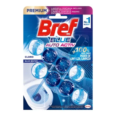 Bref Blue Activ cloro cesta WC (pack de 10)