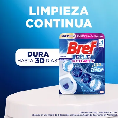 Bref Blue Activ cloro cesta WC 100 ml - pack de 10 unidades – foto 2