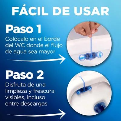 Bref Blue Activ cloro cesta WC 100 ml - pack de 10 unidades – foto 3