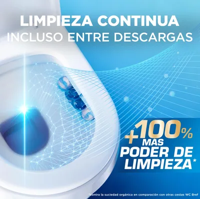 Bref Blue Activ cloro cesta WC 100 ml - pack de 10 unidades – foto 4