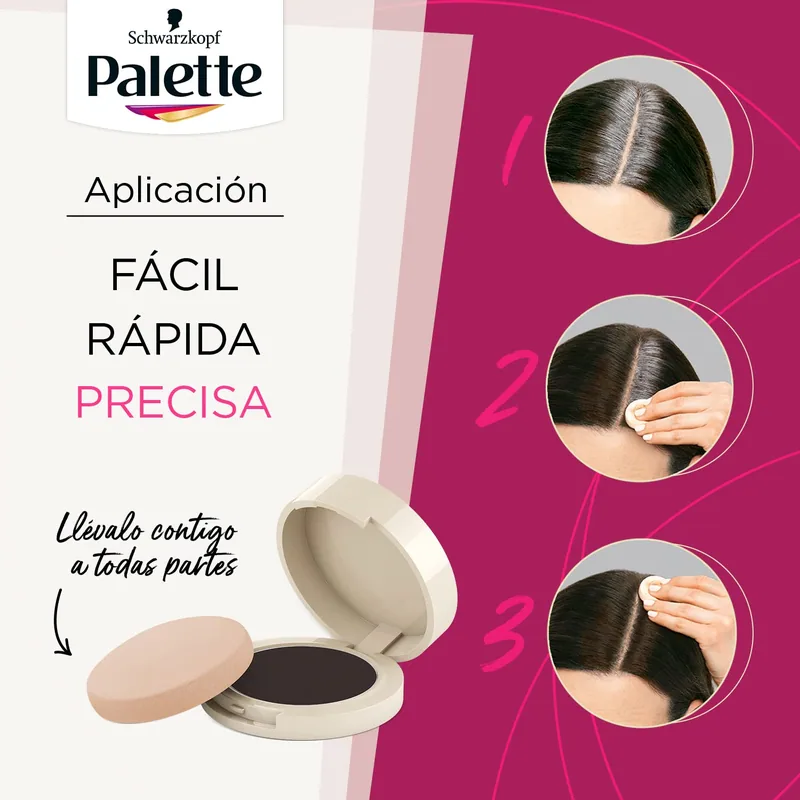 Palette Compact Root Retouch Retoca Raíces polvo compacto - pack de 3 unidades