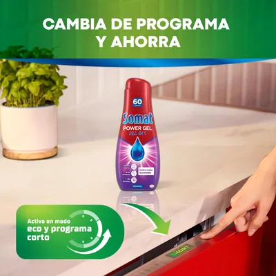 Somat Todo en 1 Gel Detergente Lavavajillas 40 dosis 720 ml - pack de 10 unidades – foto 3