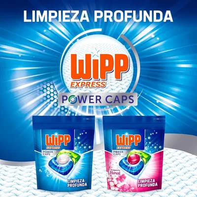 Wipp Express Power Caps detergente en cápsulas 33 dosis - pack de 3 unidades – foto 1