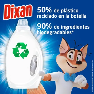 Dixan Gel Total 4+1 detergente líquido para lavadora 30 lavados 1350 ml - pack de 4 unidades – foto 2