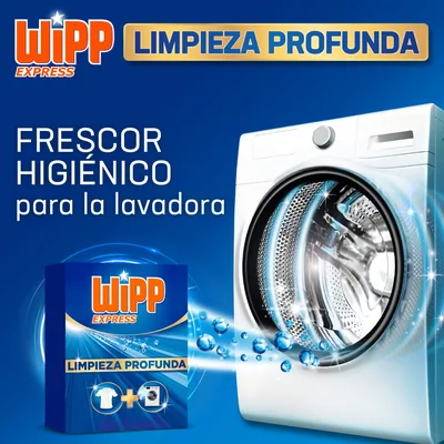 Wipp Express Limpieza Profunda detergente en polvo quitamanchas 33 lavados - pack de 4 unidades – foto 4