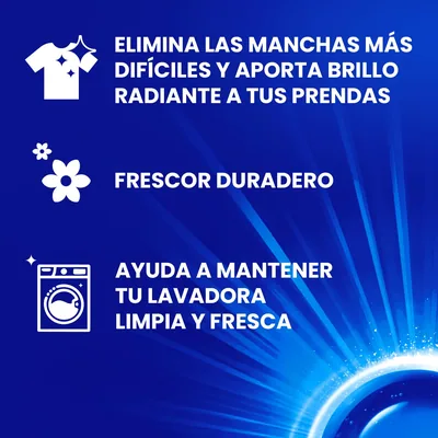 Wipp Express Detergente Líquido Limpio y Liso para Lavadora 85 lavados 3825 ml - pack de 3 unidades – foto 2