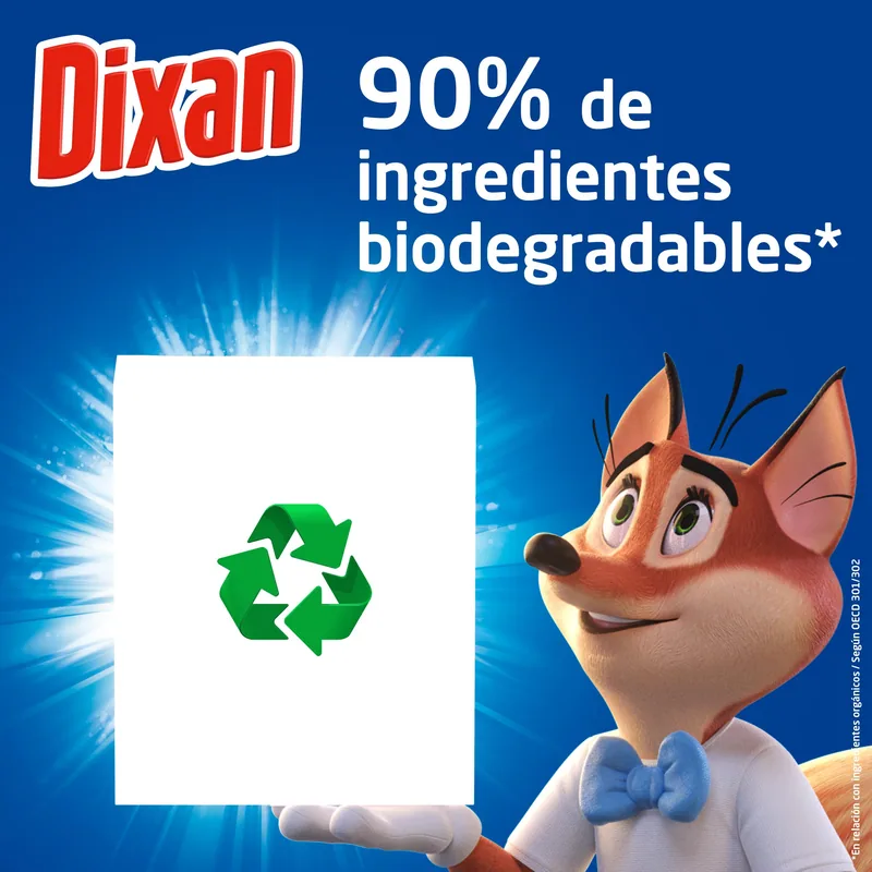 Dixan Detergente en polvo Total para lavadora 12 lavados - pack de 6 unidades