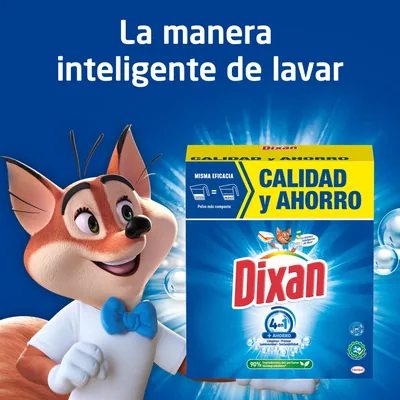 Dixan Detergente en polvo Total para lavadora 12 lavados - pack de 6 unidades – foto 2