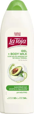 La Toja Gel de Ducha y Body Milk Avocado 4050 G (pack de 4)