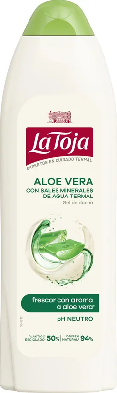 La Toja Gel Crema de Ducha Aloe Vera 600 ml - pack de 4 unidades