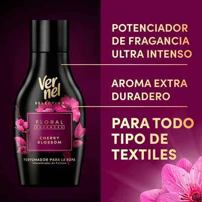 Vernel Scent Booster Floral Essences Cherry Blossom, 30 lavados 540 ml - pack de 12 unidades – foto 2