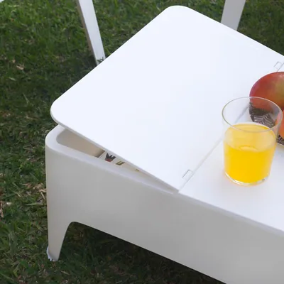 Shaf conjunto de jardín 2 sillones y mesa baja blanco - 1 unidad – foto 2