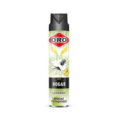 ORO Insecticida Hogar Contra moscas y mosquitos 750 ml (pack de 4)