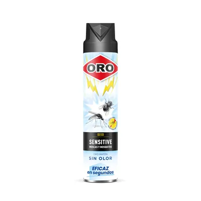 ORO Insecticida Voladores- Contra moscas y mosquitos 750 ml (pack de 4)