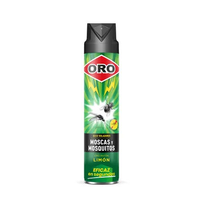 ORO Insecticida Voladores- Contra moscas y mosquitos 750 ml (pack de 4)